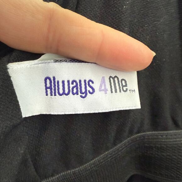 Always for Me Black Swim Dress Halter Ruffle Neck Slimming Womens 20W - Picture 3 of 6